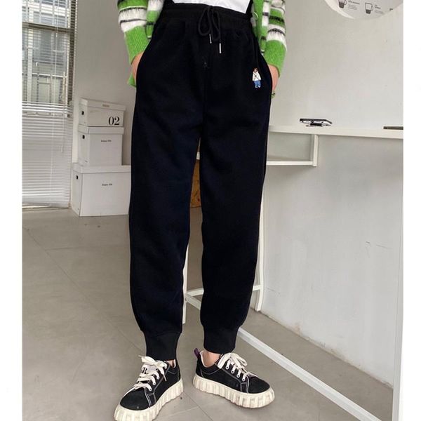 women's pants & capris winter thicken casual sweatpants drawstring cinch bottom embroidery flocking high waist harem pant with pockets, Black;white
women's pants & capris winter thicken casual sweatpants drawstring cinch bottom embroidery flocking high waist harem pant with pockets, Black;white