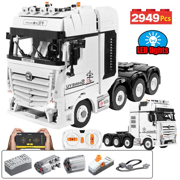 New MOC Remote Control Trailer Vehicle Building Blocks Technical RC/non-RC Car Truck City Bricks Kids Educational Toys Gift
New MOC Remote Control Trailer Vehicle Building Blocks Technical RC/non-RC Car Truck City Bricks Kids Educational Toys Gift