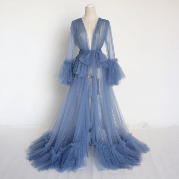 casual dresses dusty blue puffy robe full sleeve custom made see through fluffy robes pleated belt elegant, Black;gray
casual dresses dusty blue puffy robe full sleeve custom made see through fluffy robes pleated belt elegant, Black;gray