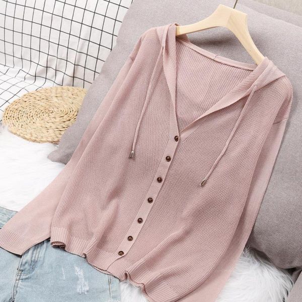 women's knits & tees knitted blouses ice silk cardigan v-neck thin hooded sweater loose sunscreen drape jacket solid color soft comfor, White
women's knits & tees knitted blouses ice silk cardigan v-neck thin hooded sweater loose sunscreen drape jacket solid color soft comfor, White