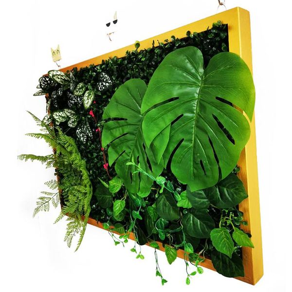 artificial plant wooden frame golden fake grass ivy lawn garden leaf hanging for office home decoration
artificial plant wooden frame golden fake grass ivy lawn garden leaf hanging for office home decoration