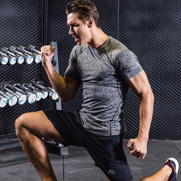 2021 fitness clothes short-sleeved elastic tights speed dry clothes t-shirt running clothing field sports short custom any color and size, White;black
2021 fitness clothes short-sleeved elastic tights speed dry clothes t-shirt running clothing field sports short custom any color and size, White;black