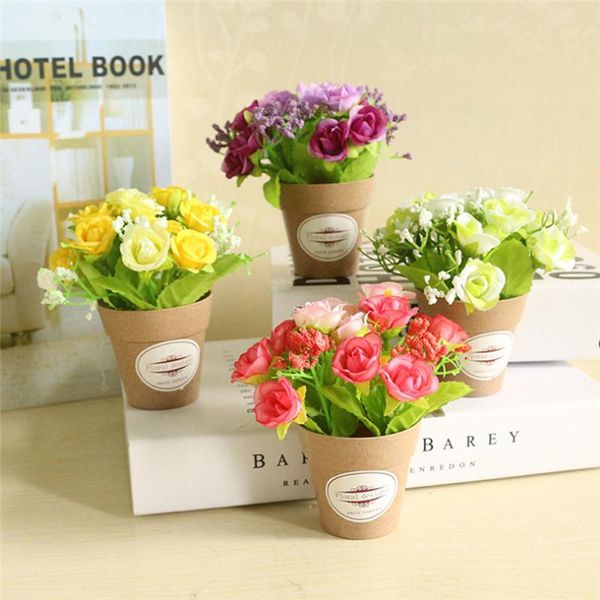 1 set vase + flower artificial potted plants small bonsai plastic fake flower wedding christmas decoration for home gift
1 set vase + flower artificial potted plants small bonsai plastic fake flower wedding christmas decoration for home gift