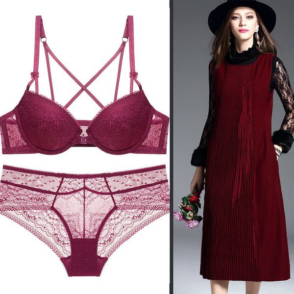 59% off factory outlet store 483# french front button bra thin bottom thick suit, Red;black
59% off factory outlet store 483# french front button bra thin bottom thick suit, Red;black