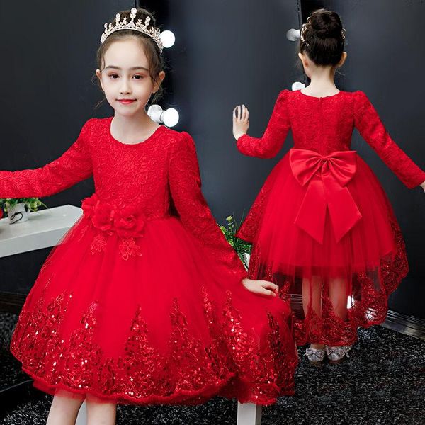 girl's dresses 3-10-12 years old children's clothing girls wedding red lace dress elegant princess party pageant teen children, Red;yellow
girl's dresses 3-10-12 years old children's clothing girls wedding red lace dress elegant princess party pageant teen children, Red;yellow
