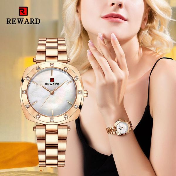 wristwatches reward women wrist watch fashion brand mica shell dial clock solid steel band japanese movement watches gift for female, Slivery;brown
wristwatches reward women wrist watch fashion brand mica shell dial clock solid steel band japanese movement watches gift for female, Slivery;brown