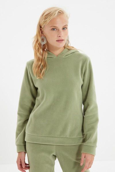women's hoodies & sweatshirts trendyol basic hooded fleece knitted sweatshirt twoaw22sw1319, Black
women's hoodies & sweatshirts trendyol basic hooded fleece knitted sweatshirt twoaw22sw1319, Black