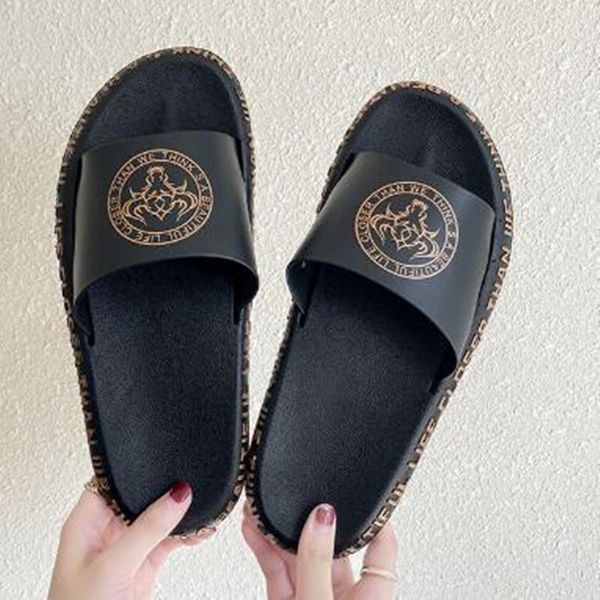 slippers summer print couple outdoor non-slip men women home fashion pu leather casual single shoes pvc soft soles slipper, Black
slippers summer print couple outdoor non-slip men women home fashion pu leather casual single shoes pvc soft soles slipper, Black