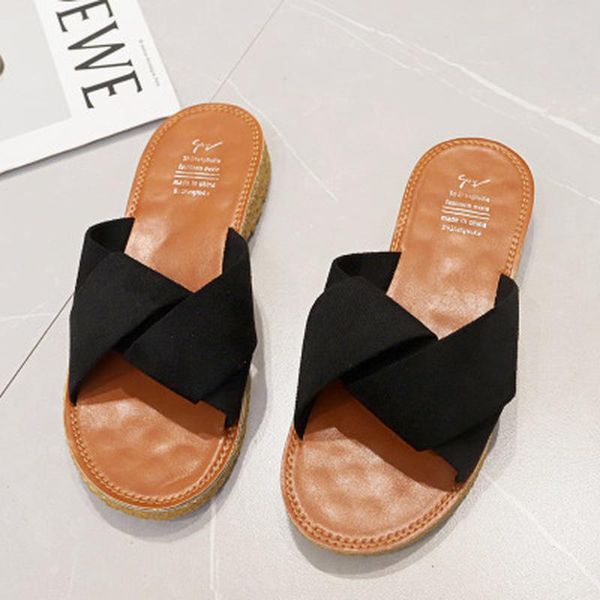 dress shoes summer slippers female thicker flat heel outdoor causal canvas slide luxury sandals ladies fashion yellow 2021 for women, Black
dress shoes summer slippers female thicker flat heel outdoor causal canvas slide luxury sandals ladies fashion yellow 2021 for women, Black