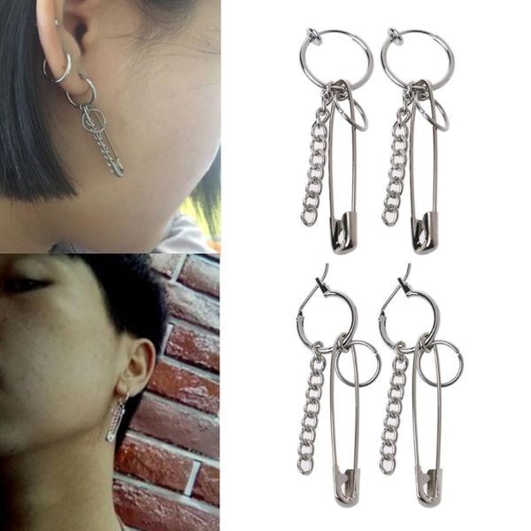 dangle & chandelier safety pin shape geometry long chain tassel irregular earrings korean jewelry, Silver
dangle & chandelier safety pin shape geometry long chain tassel irregular earrings korean jewelry, Silver