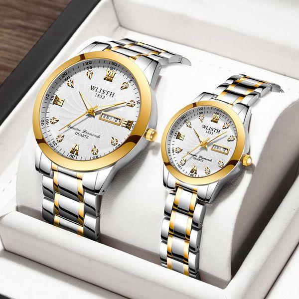 wristwatches wlisth men's watch women's fashion couple pair luminous waterproof quartz, Slivery;brown
wristwatches wlisth men's watch women's fashion couple pair luminous waterproof quartz, Slivery;brown