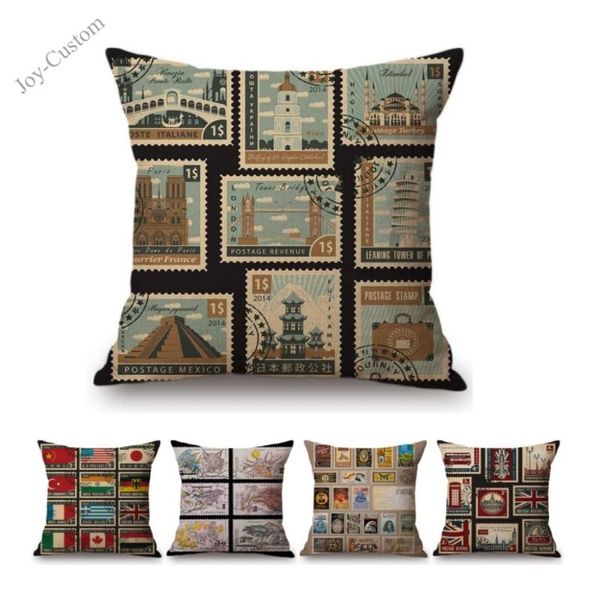 cushion/decorative pillow nostalgic post stamps design vintage sofa throw for home decoration creative cotton linen car cushion cover case
cushion/decorative pillow nostalgic post stamps design vintage sofa throw for home decoration creative cotton linen car cushion cover case