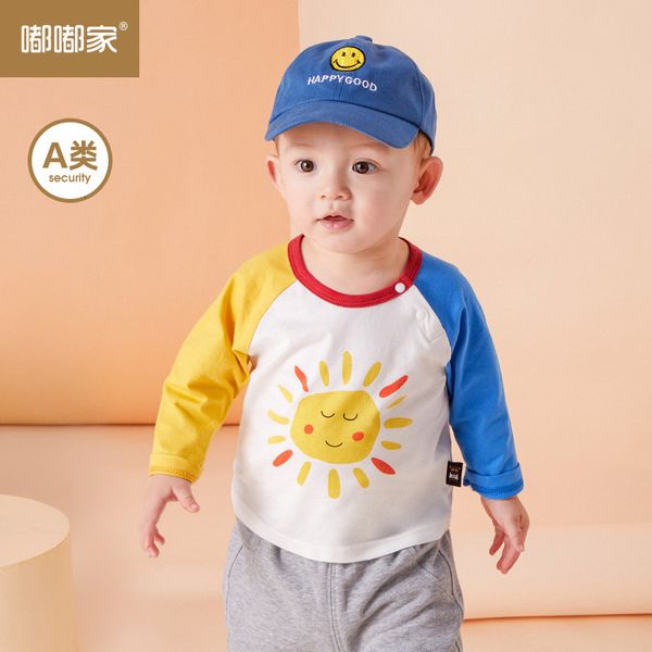 comfortable spring long baby sleeve t-shirt children's clothes boys and girls' new fashion, Black;white
comfortable spring long baby sleeve t-shirt children's clothes boys and girls' new fashion, Black;white
