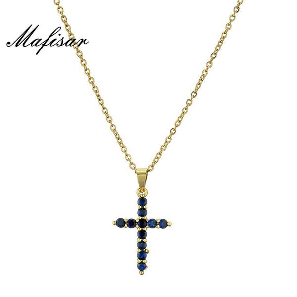 pendant necklaces mafisar fashion blue color cubic zirconia cross necklace for women men gold chain + cz party jewelry gift, Silver
pendant necklaces mafisar fashion blue color cubic zirconia cross necklace for women men gold chain + cz party jewelry gift, Silver