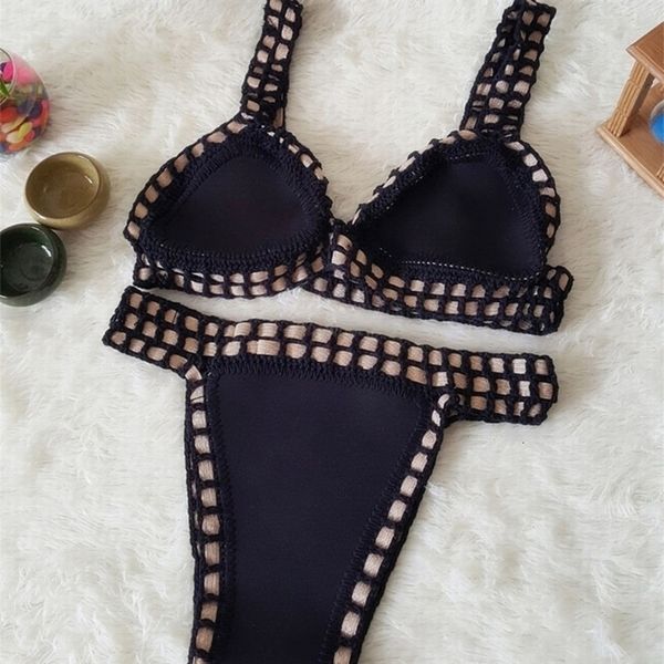 neoprene bikinis quality swimsuit suit knitted women maillot de bain femme bathing swimwear crochet drop shipping 
neoprene bikinis quality swimsuit suit knitted women maillot de bain femme bathing swimwear crochet drop shipping