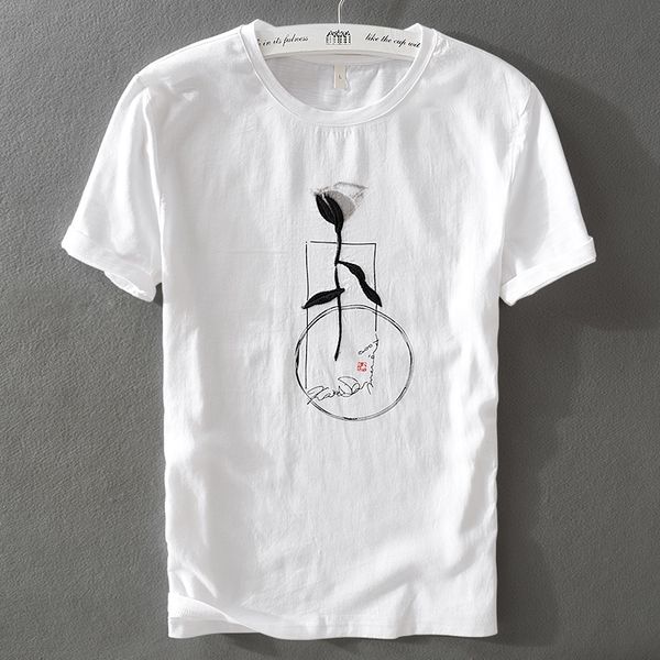 2021 new arrival simple casual linen t shirt short-sleeved summer men t-shirt printed round neck tshirt male camiseta qnef, White
2021 new arrival simple casual linen t shirt short-sleeved summer men t-shirt printed round neck tshirt male camiseta qnef, White