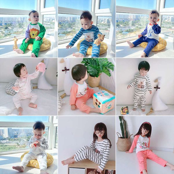 ins children's home underwear suit men's and women's baby clothes autumn trousers new korean cartoon pajamas, Blue;red
ins children's home underwear suit men's and women's baby clothes autumn trousers new korean cartoon pajamas, Blue;red