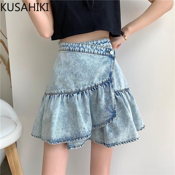 skirts kusahiki irregular ruffle patchwork jeans korean high waist woman demin skirt casual summer faldas mujer moda 2021 6h085, Black
skirts kusahiki irregular ruffle patchwork jeans korean high waist woman demin skirt casual summer faldas mujer moda 2021 6h085, Black