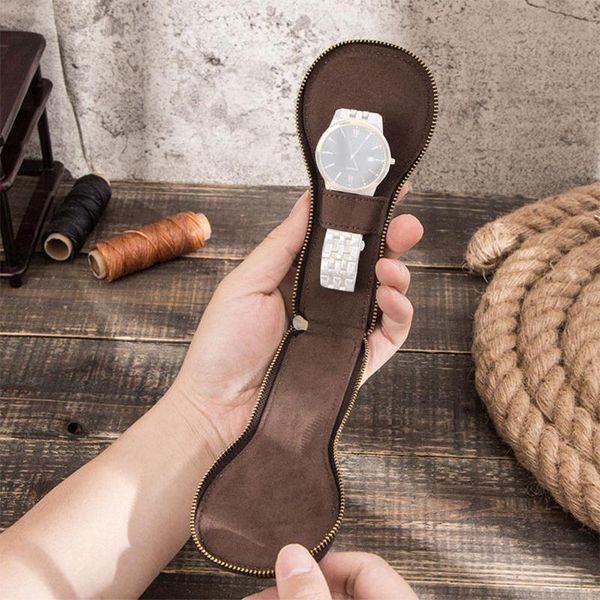 watch boxes & cases retro soft leather box luxury handmade 1 slot travel zipper pouch p bag brown organizer portable v1l2, Black;blue
watch boxes & cases retro soft leather box luxury handmade 1 slot travel zipper pouch p bag brown organizer portable v1l2, Black;blue