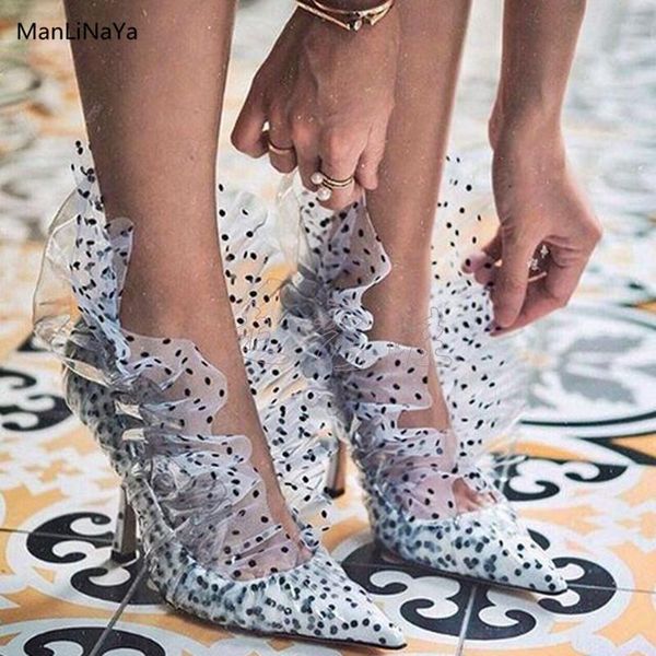strange style wavy-spots women shoes pointed toe ruffles femal high heels transparent pvc runway women party wedding pumps, Black
strange style wavy-spots women shoes pointed toe ruffles femal high heels transparent pvc runway women party wedding pumps, Black