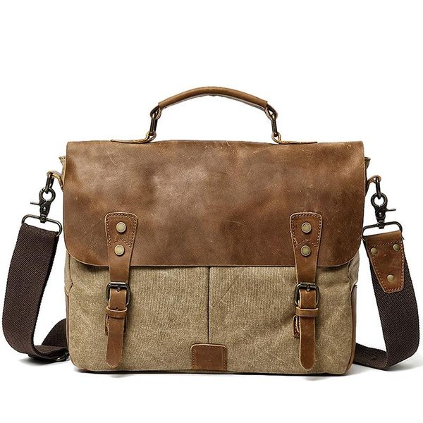outdoor bags vintage messenger bag water resistant waxed canvas multi-function crossbody lapbriefcase shoulder for men women
outdoor bags vintage messenger bag water resistant waxed canvas multi-function crossbody lapbriefcase shoulder for men women