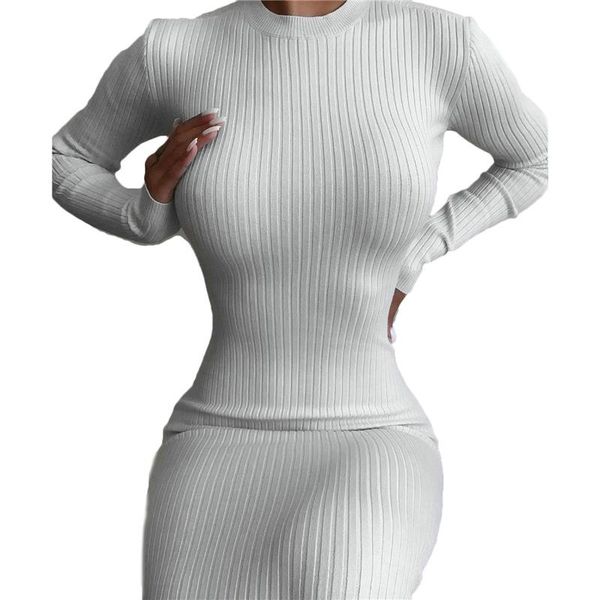 casual dresses xingqing backless knitted pencil dress women white long sleeve bodycon party elegant autumn 2021, Black;gray
casual dresses xingqing backless knitted pencil dress women white long sleeve bodycon party elegant autumn 2021, Black;gray