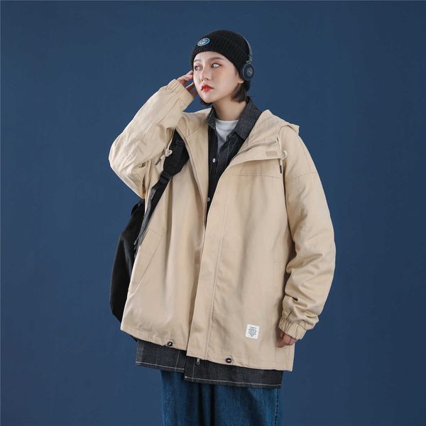 men's jackets spring autumn women jacket fashion hooded windbreaker female long sleeve casual loose coat outwear plus size 5xl r3sw cmw, Black;brown
men's jackets spring autumn women jacket fashion hooded windbreaker female long sleeve casual loose coat outwear plus size 5xl r3sw cmw, Black;brown