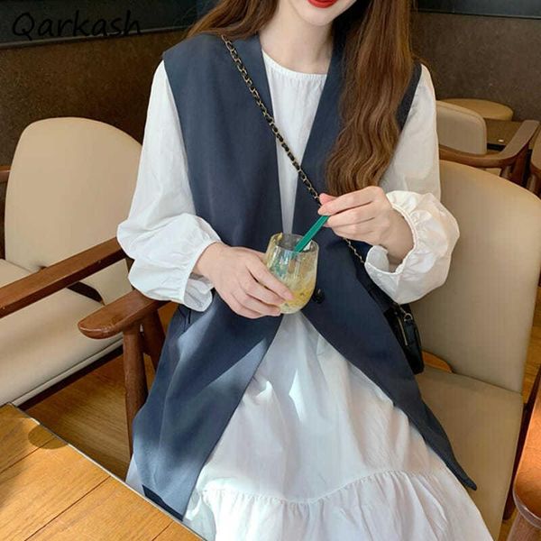 women's vests women baggy chic solid stylish ins vintage large size basic waistcoat ulzzang casual hipster outerwear autumn all-match, Black;white
women's vests women baggy chic solid stylish ins vintage large size basic waistcoat ulzzang casual hipster outerwear autumn all-match, Black;white