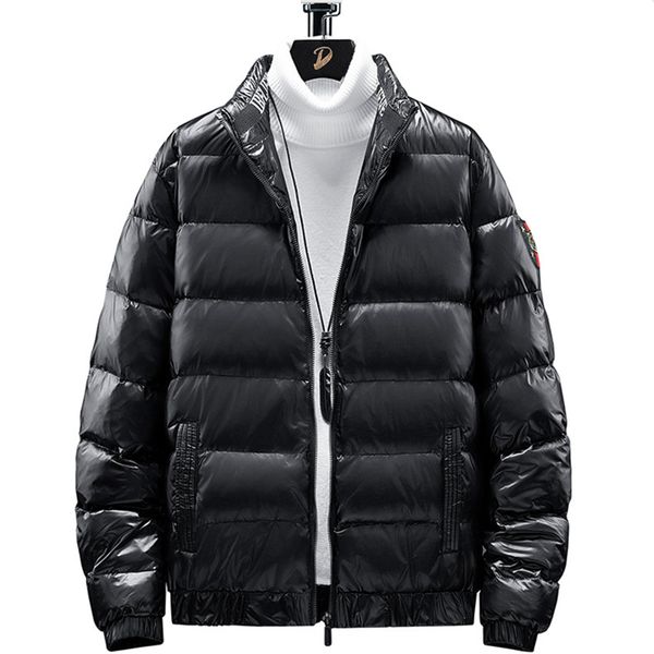 mens stylish duck down coats fashion trend windproof warm thicken puffer jacket designer winter luxury bread puff casual jackets for man, Black 
mens stylish duck down coats fashion trend windproof warm thicken puffer jacket designer winter luxury bread puff casual jackets for man, Black