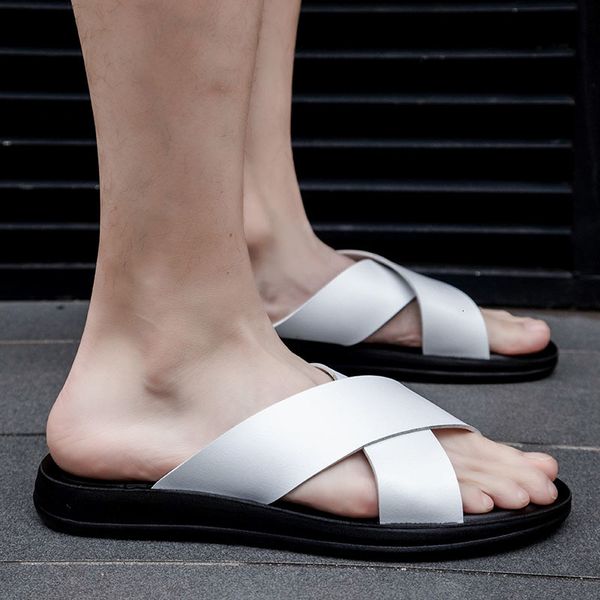 sandals genuine leather summer men slippers outdoor beach comfort casual shoes breathable fashion flip flops footwear s2sv, Black
sandals genuine leather summer men slippers outdoor beach comfort casual shoes breathable fashion flip flops footwear s2sv, Black
