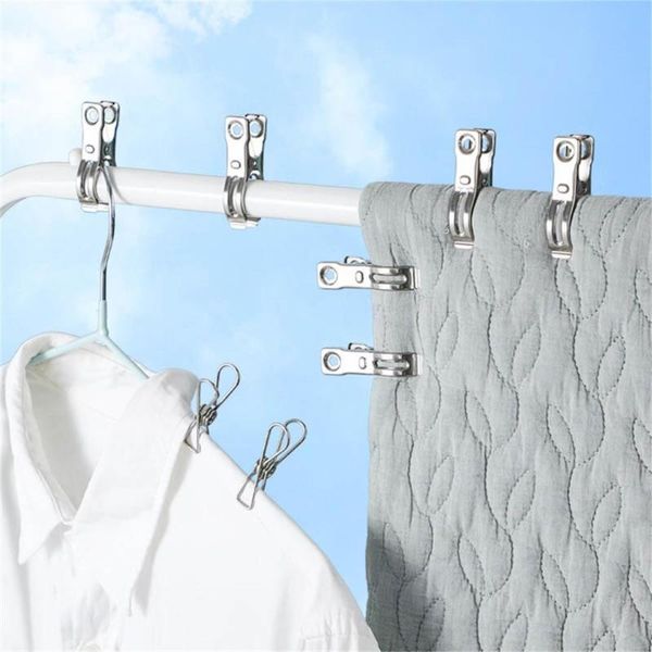 16/20pcs stainless steel clothes socks drying clips clothespins household fixed windproof quilt big clip
16/20pcs stainless steel clothes socks drying clips clothespins household fixed windproof quilt big clip