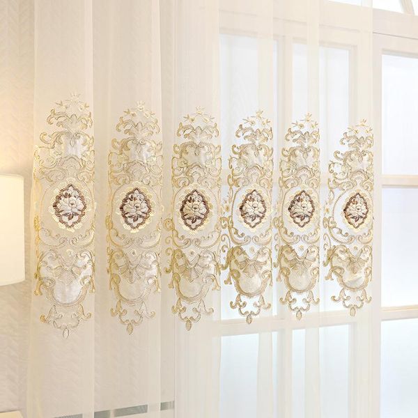 european-style curtains for living dining room bedroom fresh beidou carved embroidered yarn white curtain tulle curtain
european-style curtains for living dining room bedroom fresh beidou carved embroidered yarn white curtain tulle curtain