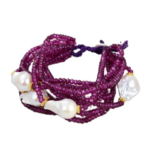 beaded, strands jk 10 rows 18mm white keshi pearl purple faceted jades stone bracelet for women, Black
beaded, strands jk 10 rows 18mm white keshi pearl purple faceted jades stone bracelet for women, Black