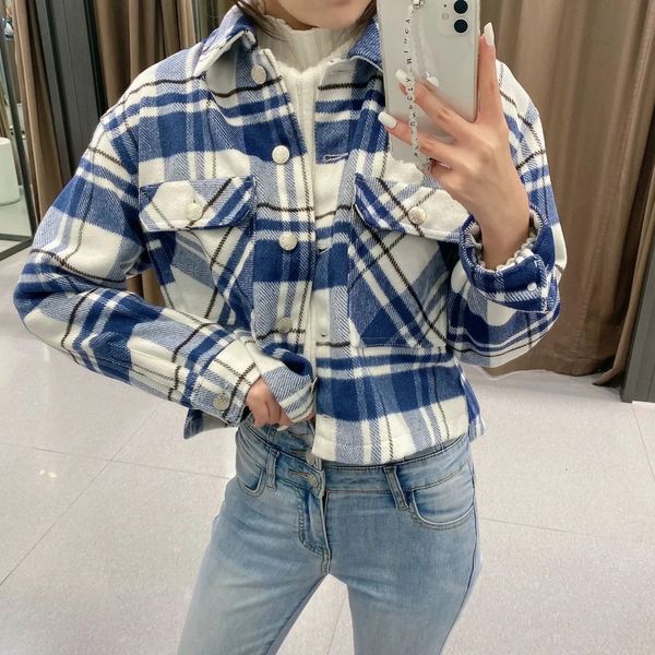 2021 spring gingham check plaid shirt coat oversize style lapel pockets woolen jacket causal women outerwear 2 colors, Black;brown
2021 spring gingham check plaid shirt coat oversize style lapel pockets woolen jacket causal women outerwear 2 colors, Black;brown