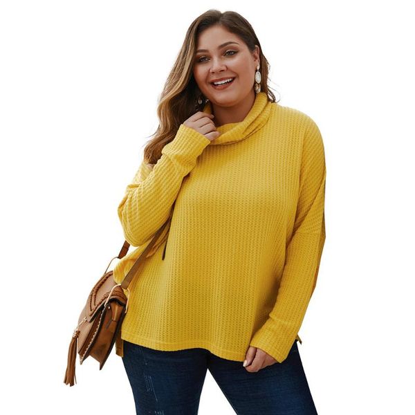 women's sweaters big size sweater 2021 spring autumn lady's long sleeve turtleneck casual knitted shirts girl's plus top, White;black
women's sweaters big size sweater 2021 spring autumn lady's long sleeve turtleneck casual knitted shirts girl's plus top, White;black