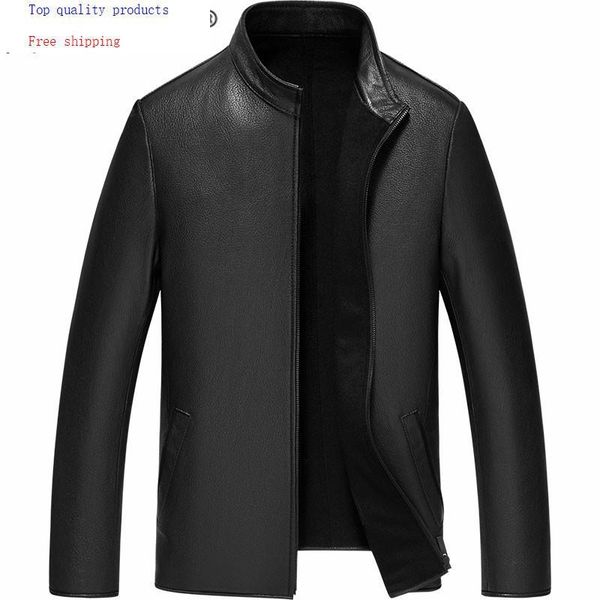 men's leather & faux genuine jacket men 100% buckskin coat autumn winter 2021 wool cashmere lining gd-181024, Black
men's leather & faux genuine jacket men 100% buckskin coat autumn winter 2021 wool cashmere lining gd-181024, Black
