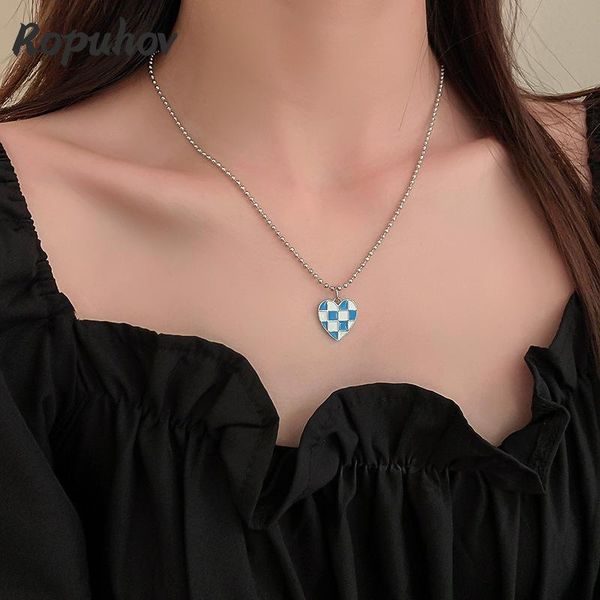 earrings & necklace ropuhov 2021 925 silver needle drop oil love set lovely sweet plaid heart joker clavicle chain women
earrings & necklace ropuhov 2021 925 silver needle drop oil love set lovely sweet plaid heart joker clavicle chain women