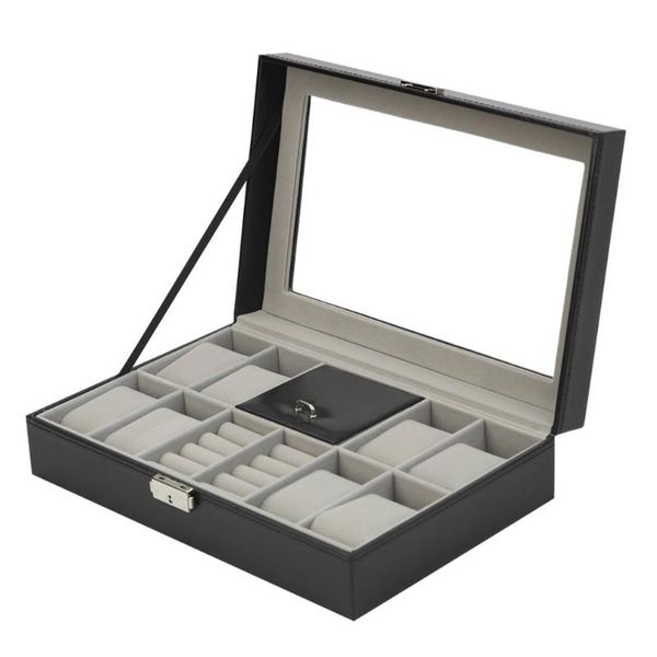 watch boxes & cases luxury 8 grids+3 mixed grids pu leather box display jewelry earrings ring bracelet casket storage holder, Black;blue
watch boxes & cases luxury 8 grids+3 mixed grids pu leather box display jewelry earrings ring bracelet casket storage holder, Black;blue
