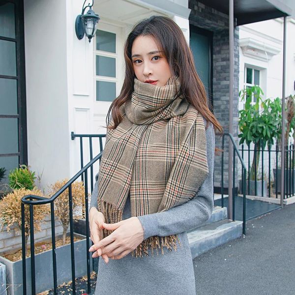 scarves plaid scarf custom cashmere women's autumn and winter 2021 fashion warm versatile tassel shawl, Blue;gray
scarves plaid scarf custom cashmere women's autumn and winter 2021 fashion warm versatile tassel shawl, Blue;gray