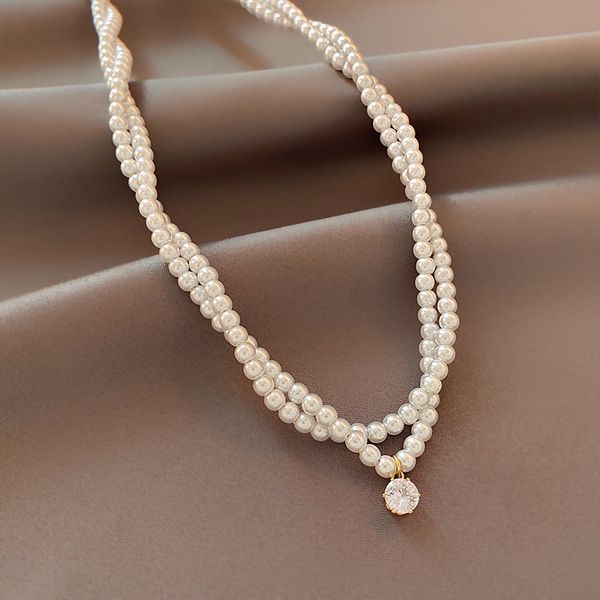 xianlan462 french pearl necklace female collarbone chain summer light luxury niche design feeling in the new temperament choker ne, Silver
xianlan462 french pearl necklace female collarbone chain summer light luxury niche design feeling in the new temperament choker ne, Silver