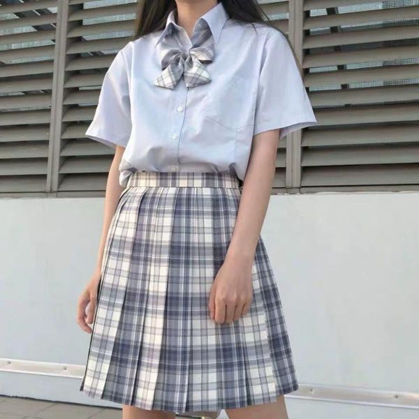 clothing sets women's japanese large size jk uniform plaid skirt uniforms suit sailor female student cosplay cross dress, White
clothing sets women's japanese large size jk uniform plaid skirt uniforms suit sailor female student cosplay cross dress, White
