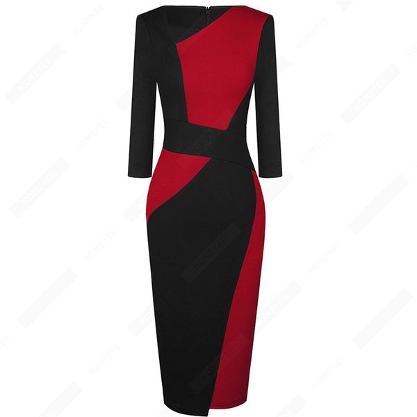 vintage women patchwork asymmetrical collar elegant casual work office sheath slim dress eb517, Black;gray
vintage women patchwork asymmetrical collar elegant casual work office sheath slim dress eb517, Black;gray