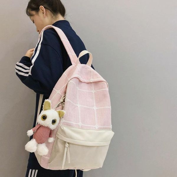 outdoor bags 2021 fashion plaid women backpack female nylon canvas schoolbag for teenage girls travel backpacks mochila 0p10
outdoor bags 2021 fashion plaid women backpack female nylon canvas schoolbag for teenage girls travel backpacks mochila 0p10