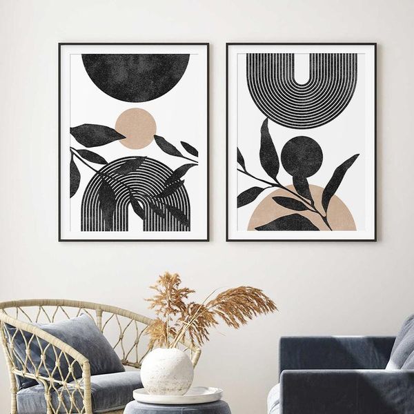 paintings mid century modern black white beige abstract geometric pattern leaf poster wall art print painting for living room decoration
paintings mid century modern black white beige abstract geometric pattern leaf poster wall art print painting for living room decoration