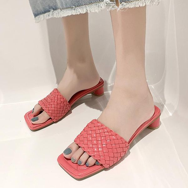 slippers vogue comfortable low heels fashion for women candy color weave square toe slides woman summer beach flip flops, Black
slippers vogue comfortable low heels fashion for women candy color weave square toe slides woman summer beach flip flops, Black