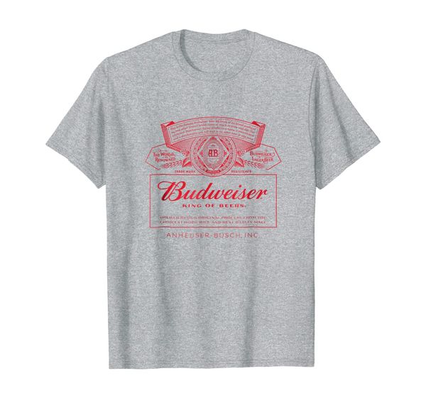 budweiser can label t-shirt, White;black
budweiser can label t-shirt, White;black