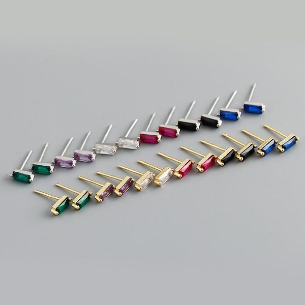 stud 1pair 925 sterling silver blue zircon earrings for women 2021 trend jewelry piercing rectangle color teens, Golden;silver
stud 1pair 925 sterling silver blue zircon earrings for women 2021 trend jewelry piercing rectangle color teens, Golden;silver