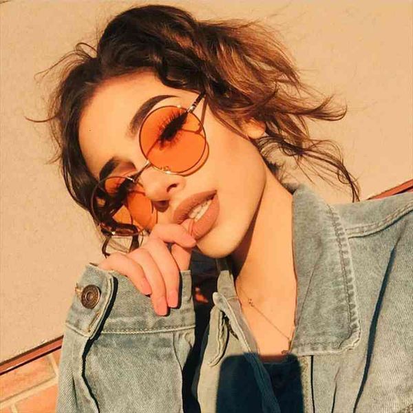fashion round sunglasses women vintage metal frame pink yellow lens colorful shade sun glasses uv400, White;black
fashion round sunglasses women vintage metal frame pink yellow lens colorful shade sun glasses uv400, White;black