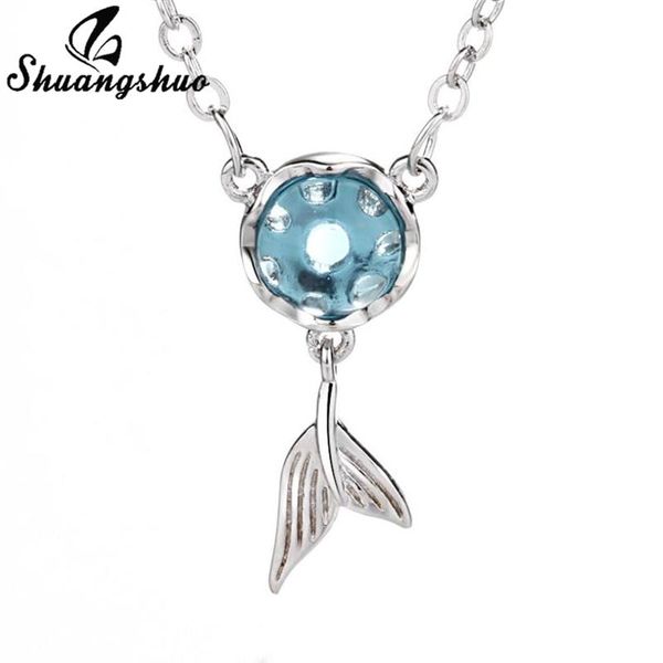 pendant necklaces shuangshuo arrival mermaid's tears pendants for women fashion fish tail necklace clavicle chain kolye femme gifts, Silver
pendant necklaces shuangshuo arrival mermaid's tears pendants for women fashion fish tail necklace clavicle chain kolye femme gifts, Silver