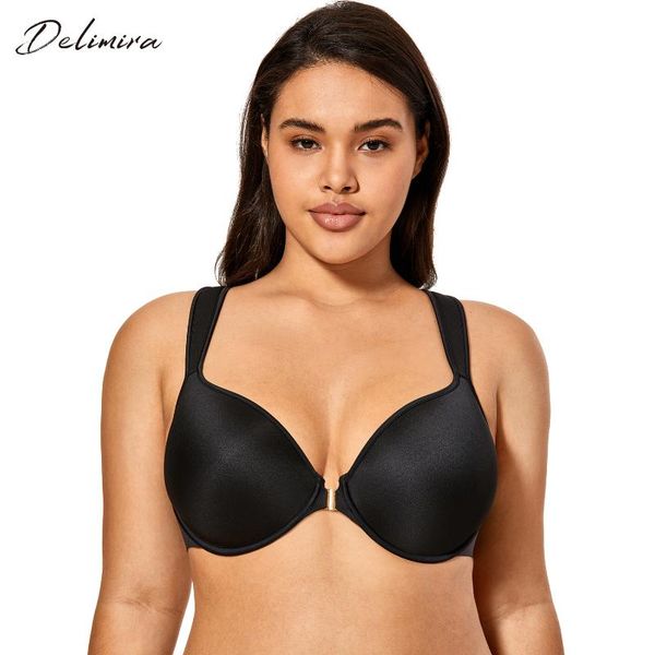 delimira women's full coverage racerback underwire light padded front closure bra, Red;black
delimira women's full coverage racerback underwire light padded front closure bra, Red;black